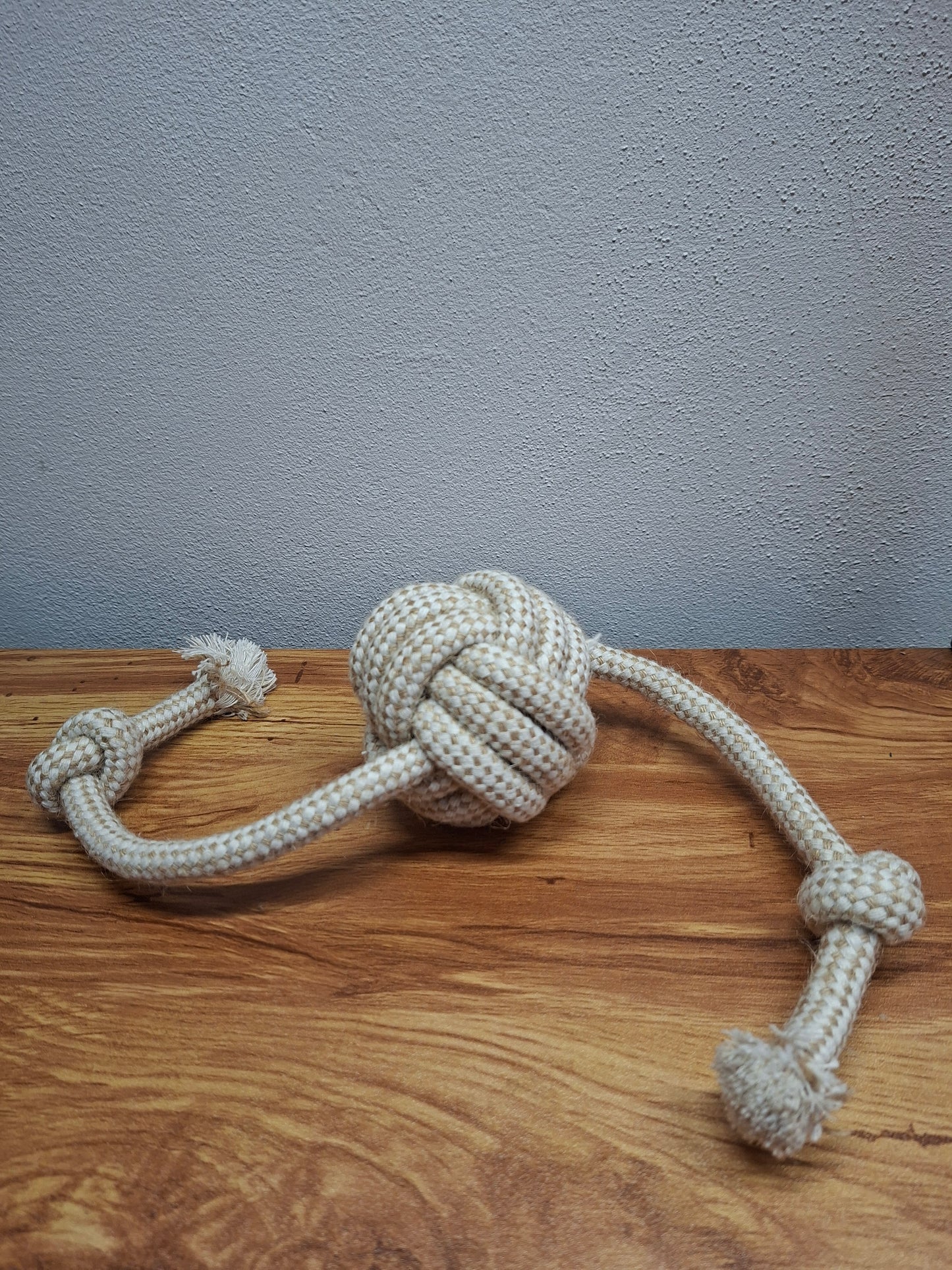 Hundespielzeug – Knotenseil mit Ball