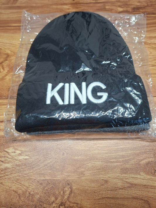 King & Queen Partner-Mützen im Doppelpack