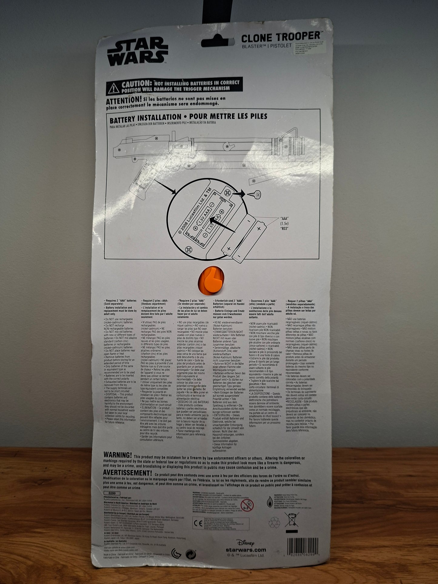 Star Wars Clone Trooper Blaster