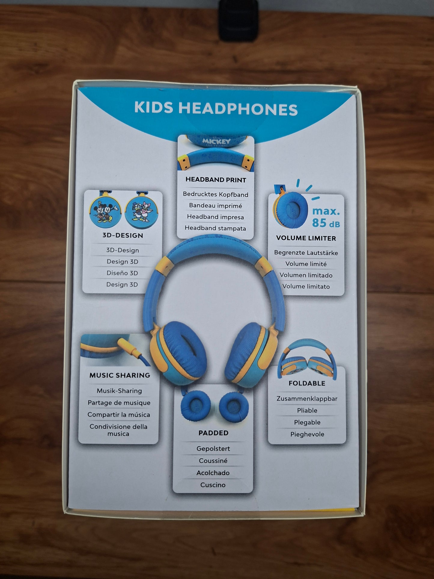 Disney Mickey and Friends – 7" Kids Tablet & Headphones Set (Pebble Gear)